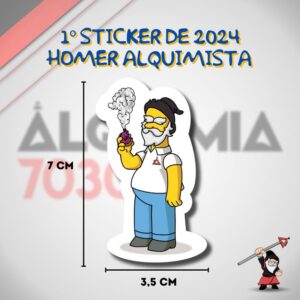 Sticker Homer Alquimista | Adesivo de Janeiro